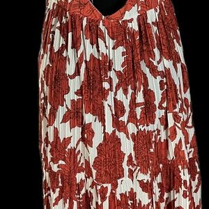 RED & WHITE MAXI DRESS